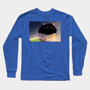 cat, please dont open Long Sleeve T-Shirt